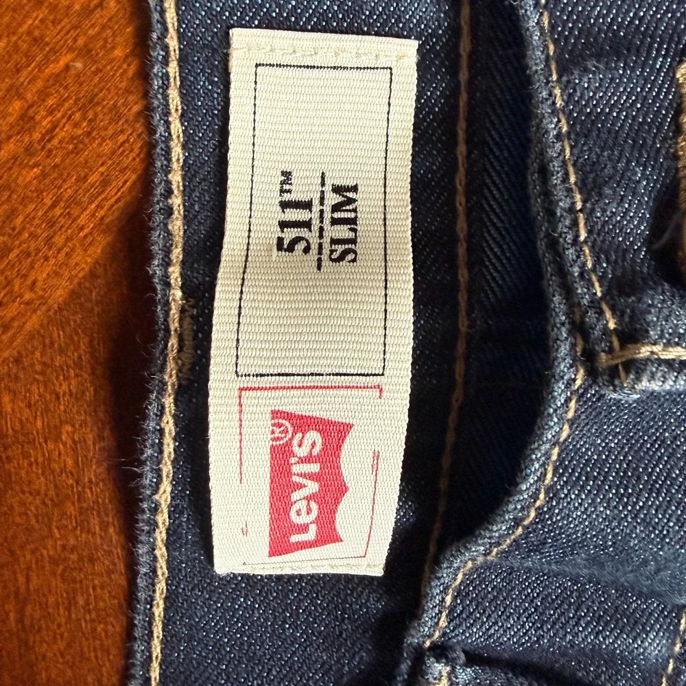Levi's 511 Slim Fit Dark Wash Jeans Men's W30 L30‎ Straight Denim Pants